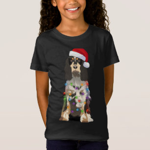 English Springer Spaniel Christmas Lights Xmas Dog T-Shirt