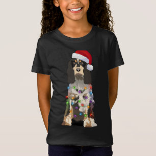 English Springer Spaniel Christmas Lights Xmas Dog T-Shirt