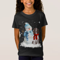 English Springer Spaniel Christmas Snowman Christm