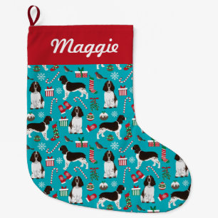 english springer spaniel christmas stocking