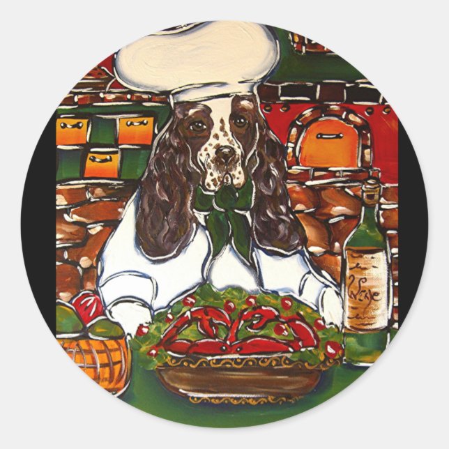 English Springer Spaniel Classic Round Sticker (Front)