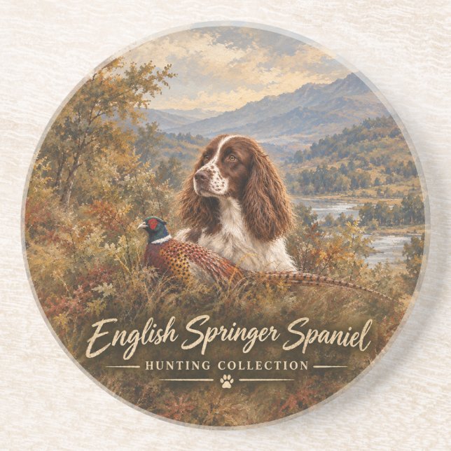 English Springer Spaniel  Coaster (Front)