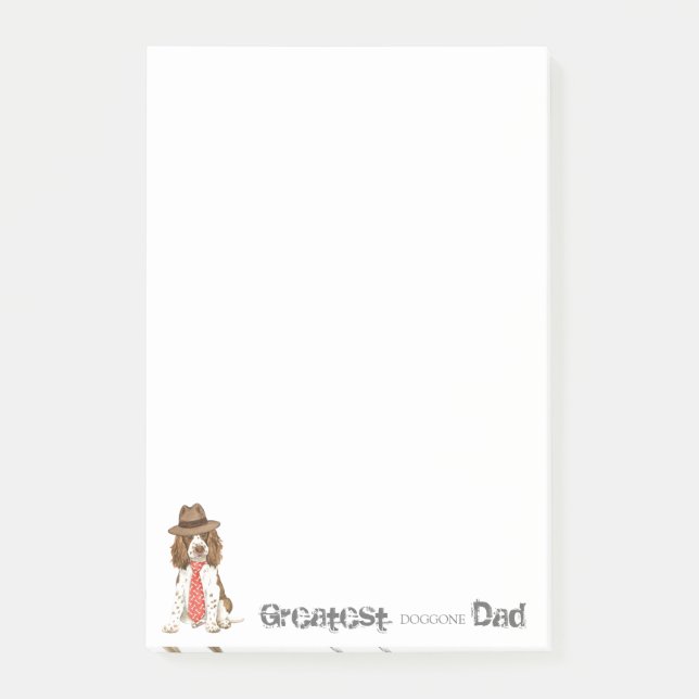 English Springer Spaniel Dad Post-it Notes (Front)