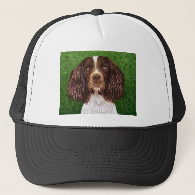 English Springer Spaniel Dog Art - Major Trucker Hat (Front)