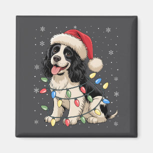 English Springer Spaniel Dog Christmas Tree Lights Magnet