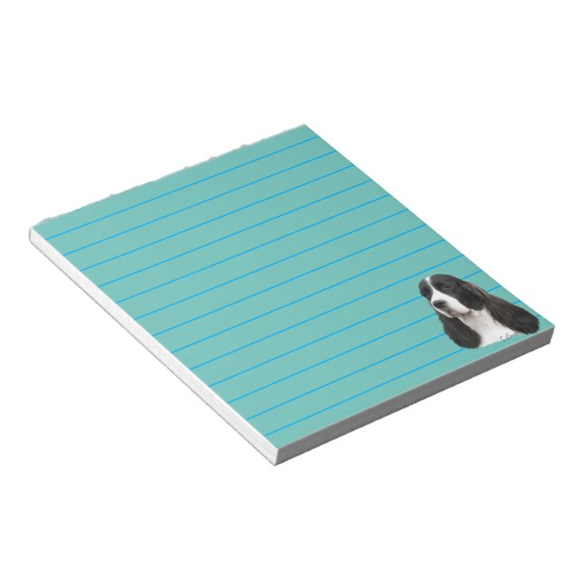 English Springer Spaniel Dog Notepad (Angled)