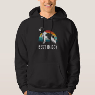 English Springer Spaniel Dog Sunset Hoodie