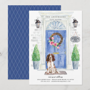 English Springer Spaniel Door Moving Announcement