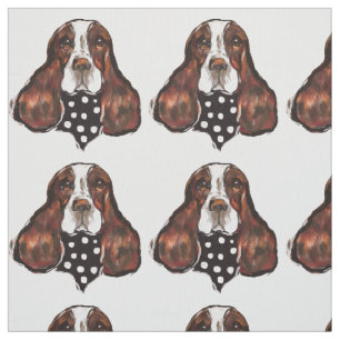 English Springer Spaniel Fabric