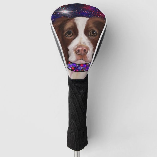 English Springer Spaniel      Golf Head Cover (Front)