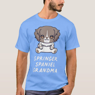 English Springer Spaniel Grandma Kawaii Dog Lover  T-Shirt