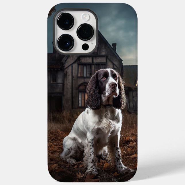 English Springer Spaniel Halloween Scary Case-Mate iPhone Case (Back)