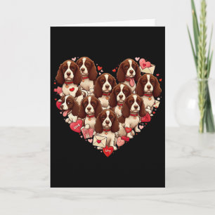 English Springer Spaniel Heart Valentine Womens Me Card