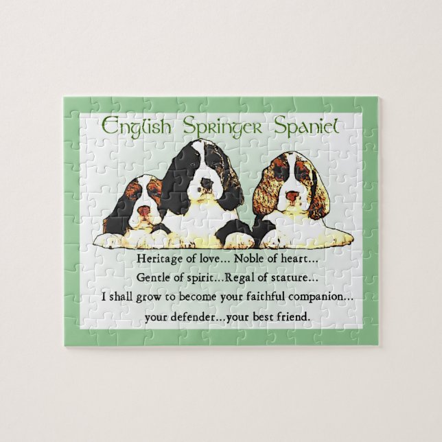 English Springer Spaniel Heritage of Love Jigsaw Puzzle (Horizontal)