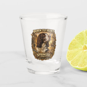 English Springer Spaniel Hunting Dog Shot Glass