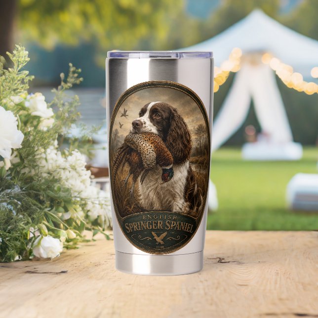English Springer Spaniel  Insulated Tumbler (Wedding (Rotated))