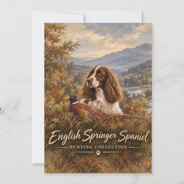 English Springer Spaniel  Invitation (Front)