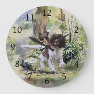 English Springer Spaniel  Large Clock