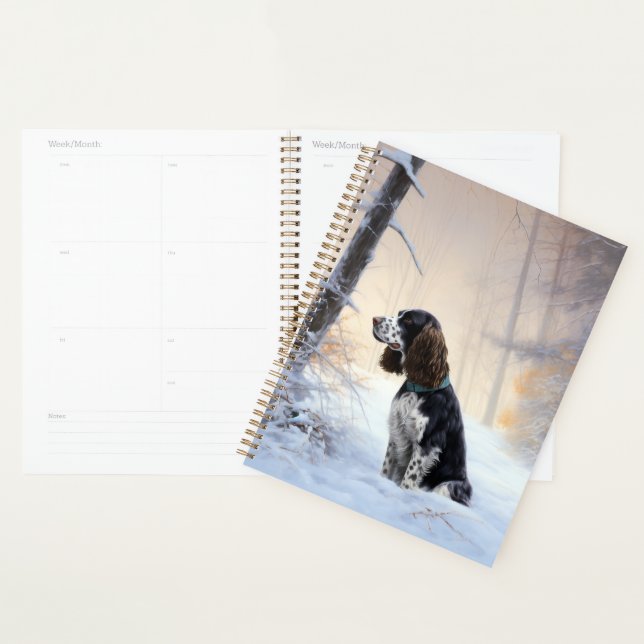 English Springer Spaniel Let It Snow Christmas Planner (Display)