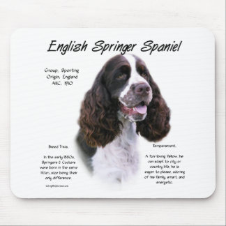 English Springer Spaniel (liver) History Design Mouse Pad