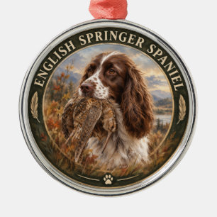 English Springer Spaniel  Metal Tree Decoration
