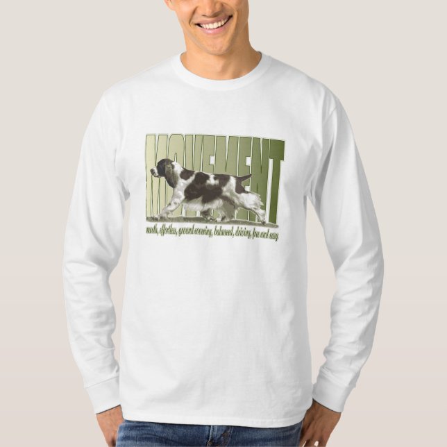 English Springer Spaniel Movement T-Shirt (Front)
