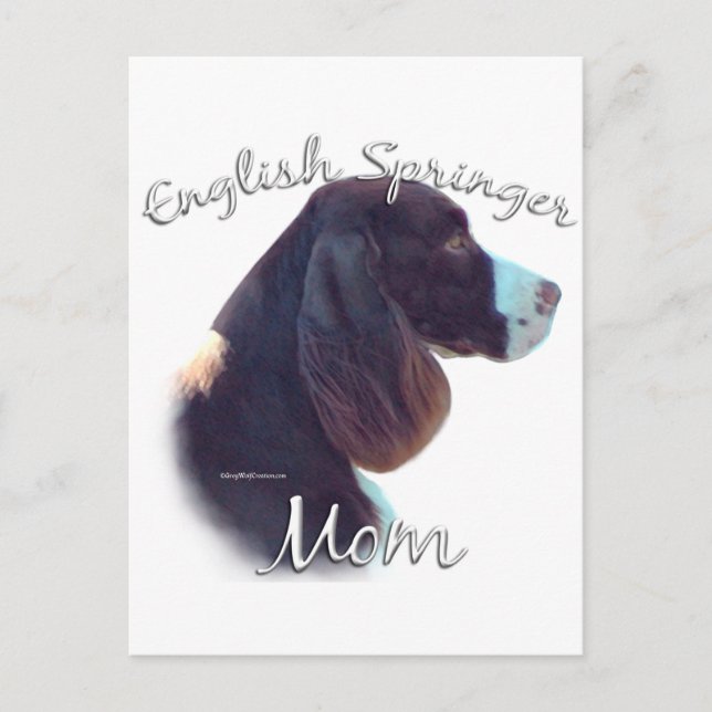 English Springer Spaniel Mum 2 Postcard (Front)