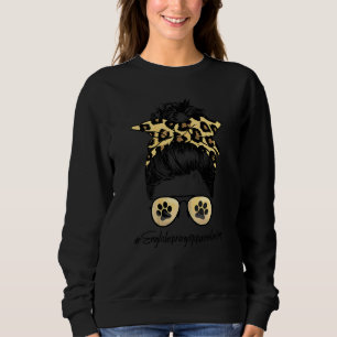 English Springer Spaniel Mum Dog Mum Messy Hair Bu Sweatshirt