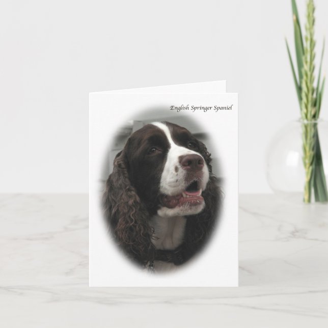 English Springer Spaniel Note Card (Front)