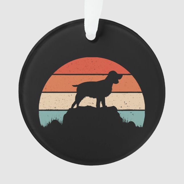 English springer spaniel ornament (Front)