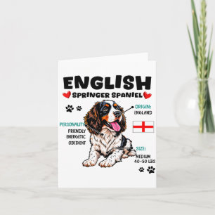 English Springer Spaniel Owner Funny Dog Lover  Card