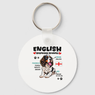 English Springer Spaniel Owner Funny Dog Lover  Key Ring
