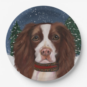 ENGLISH SPRINGER SPANIEL PAPER PLATE