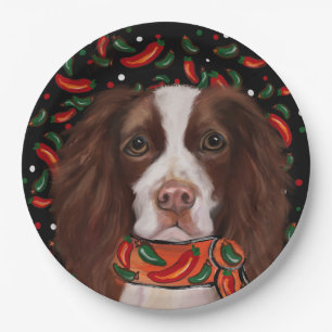 English Springer Spaniel Paper Plate