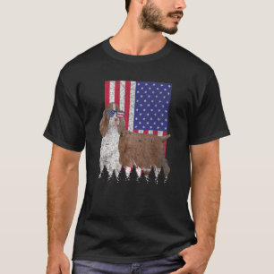 English Springer Spaniel Patriotic Dog USA America T-Shirt