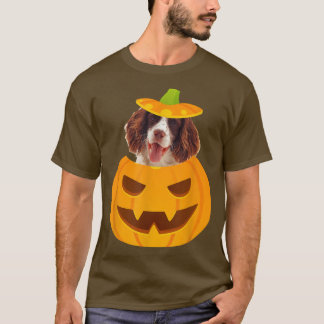 English Springer Spaniel Peeking out of JackoLante T-Shirt