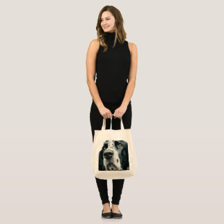 English springer spaniel portrait tote bag