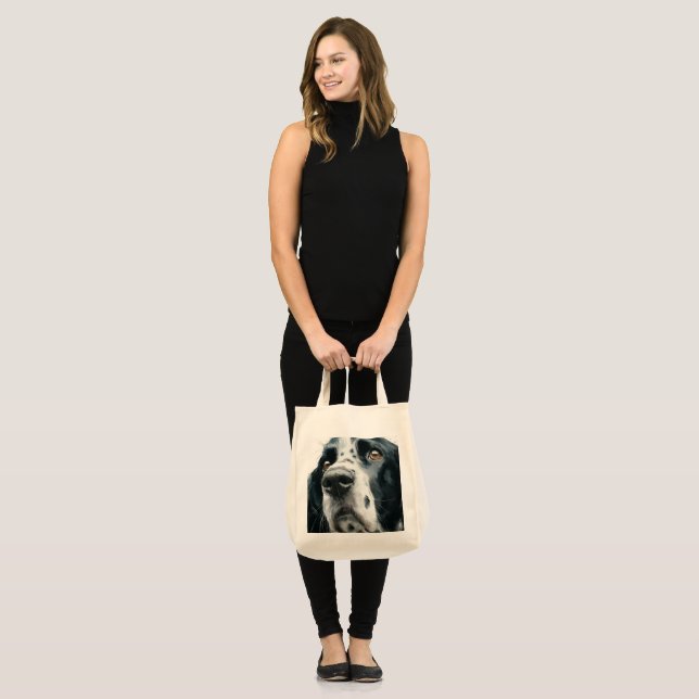 English springer spaniel portrait tote bag (Front (Model))