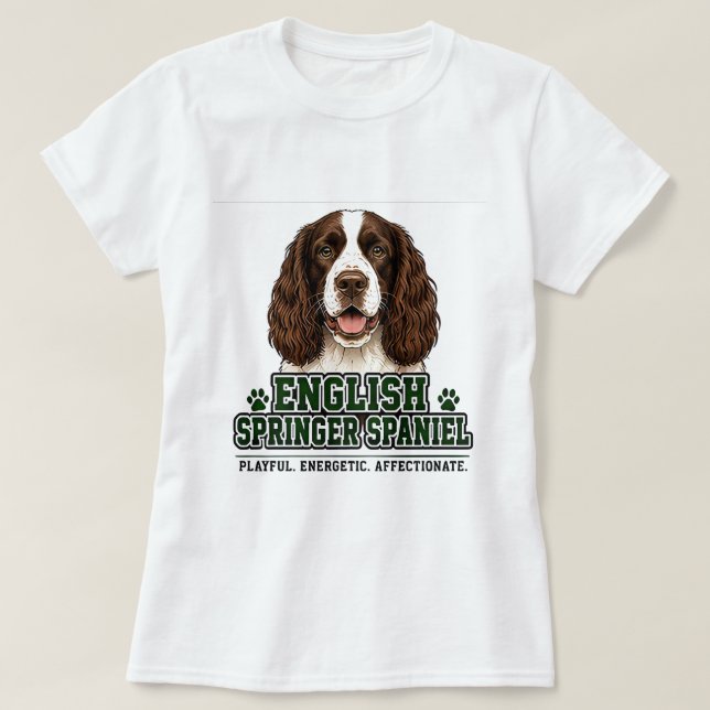 🐾 English Springer Spaniel Pride 🐾 T-Shirt (Design Front)