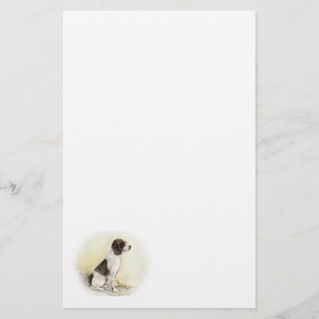 English Springer Spaniel Profile Stationery (Front)
