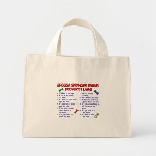 ENGLISH SPRINGER SPANIEL Property Laws 2 Mini Tote Bag