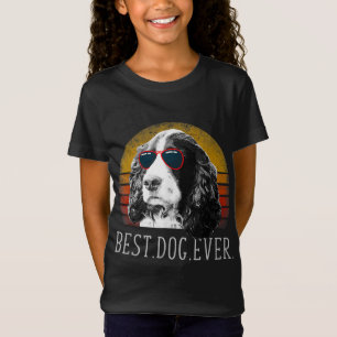 English Springer Spaniel Retro Best Dog Lover Ever T-Shirt