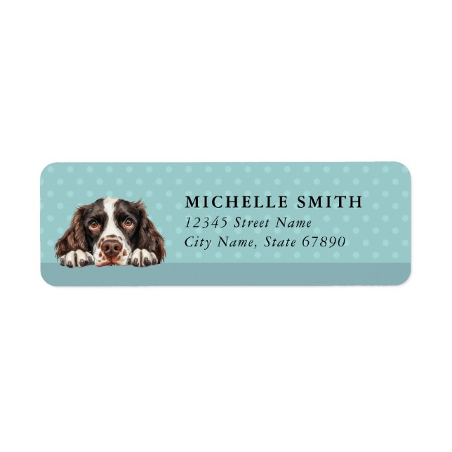 English Springer Spaniel Return Address Labels (Front)