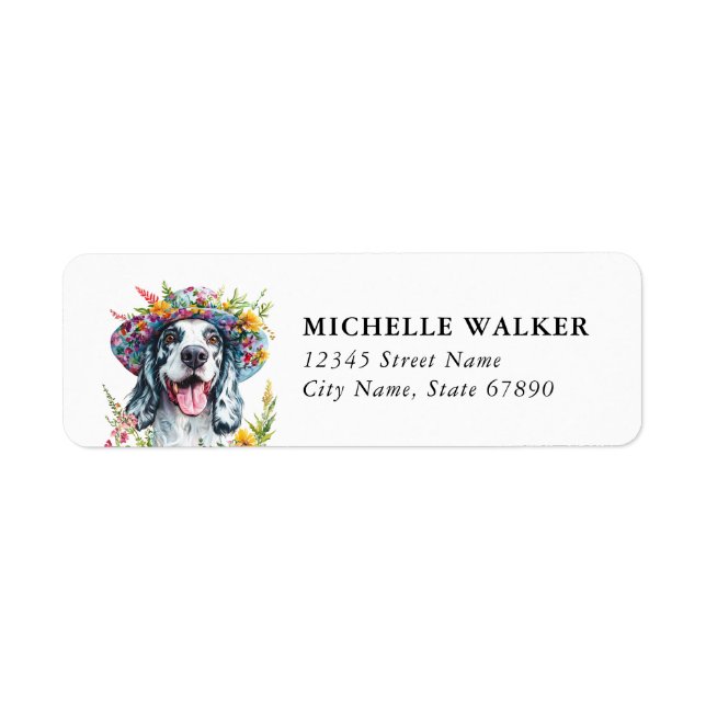 English Springer Spaniel Return Address Labels (Front)