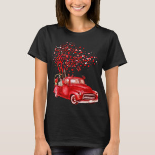 English Springer Spaniel Riding Truck Valentine Bu T-Shirt