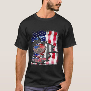 English Springer Spaniel S Fun American Flag T-Shirt