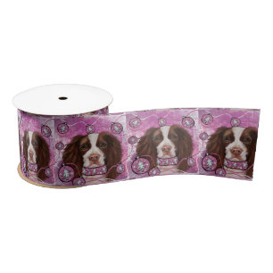 ENGLISH SPRINGER SPANIEL       SATIN RIBBON