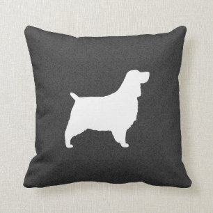 English Springer Spaniel Silhouette Cushion