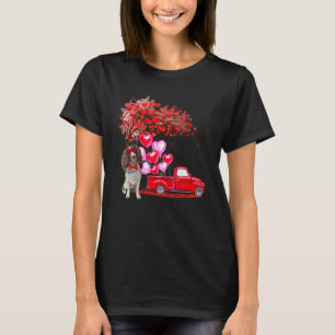 English Springer Spaniel Sunglasses Hearts Tree Tr T-Shirt