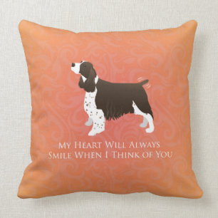 English Springer Spaniel Thinking of You -Memorial Cushion